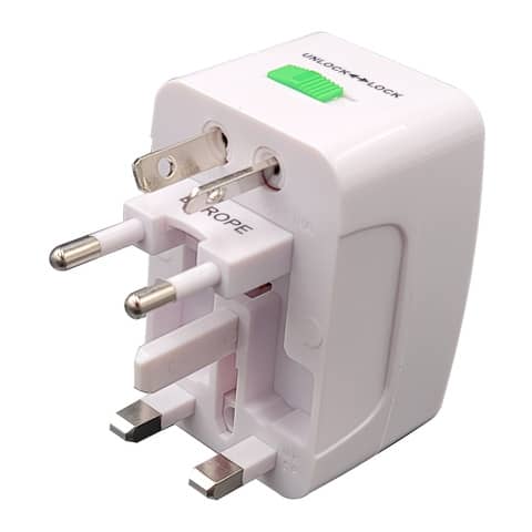 Adattatore universale da viaggio MKC Europa - Regno Unito - USA bianca 492519362